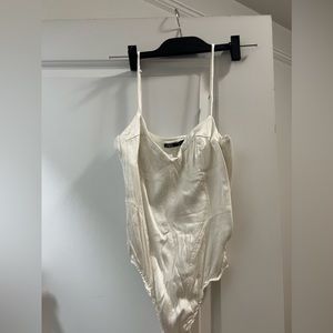Zara silk corset bodysuit